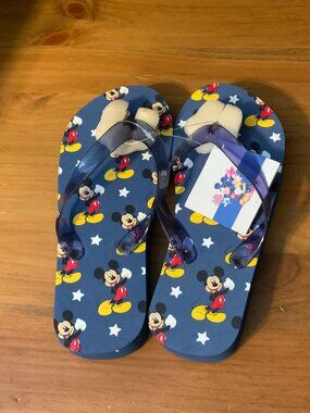 MICKEY MOUSE DISNEY FLIP FLOP SANDALS - SIZE S (5-6) BRAND NEW